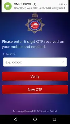 Chandigarh Police Lost Report android App screenshot 4